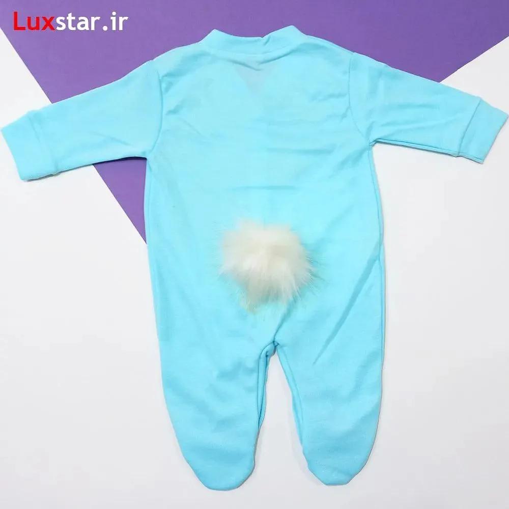 سرهمی خرگوشی پوم دار آبی 4
