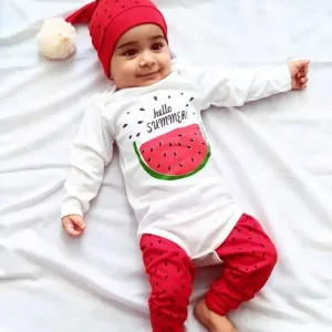 لباس نوزادی هندوانه کد 1883 5