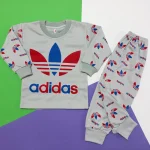 بلوز شلوار آدیداس Adidas سایز 4،5،6 طوسی