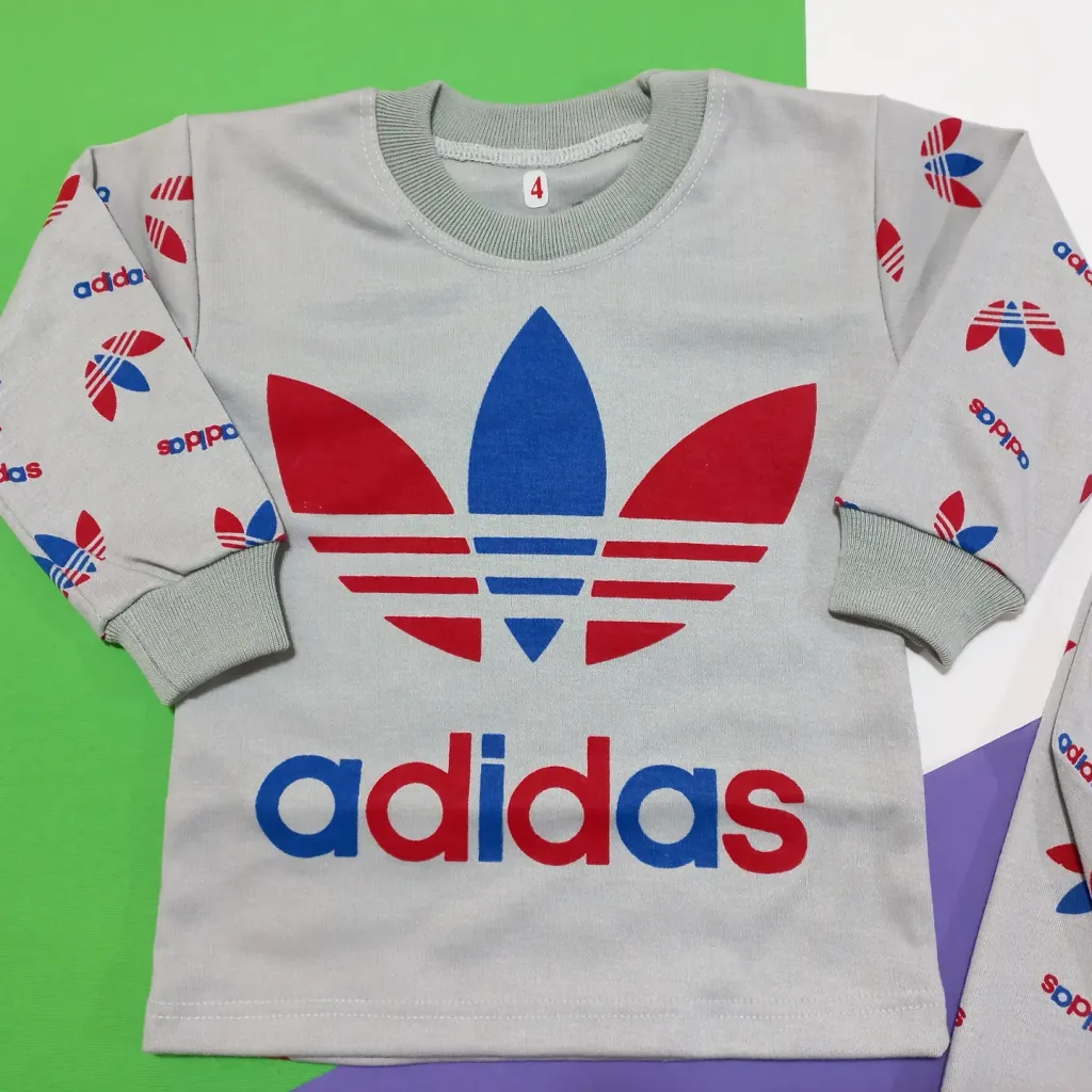 بلوز شلوار آدیداس Adidas سایز 4،5،6 طوسی 1