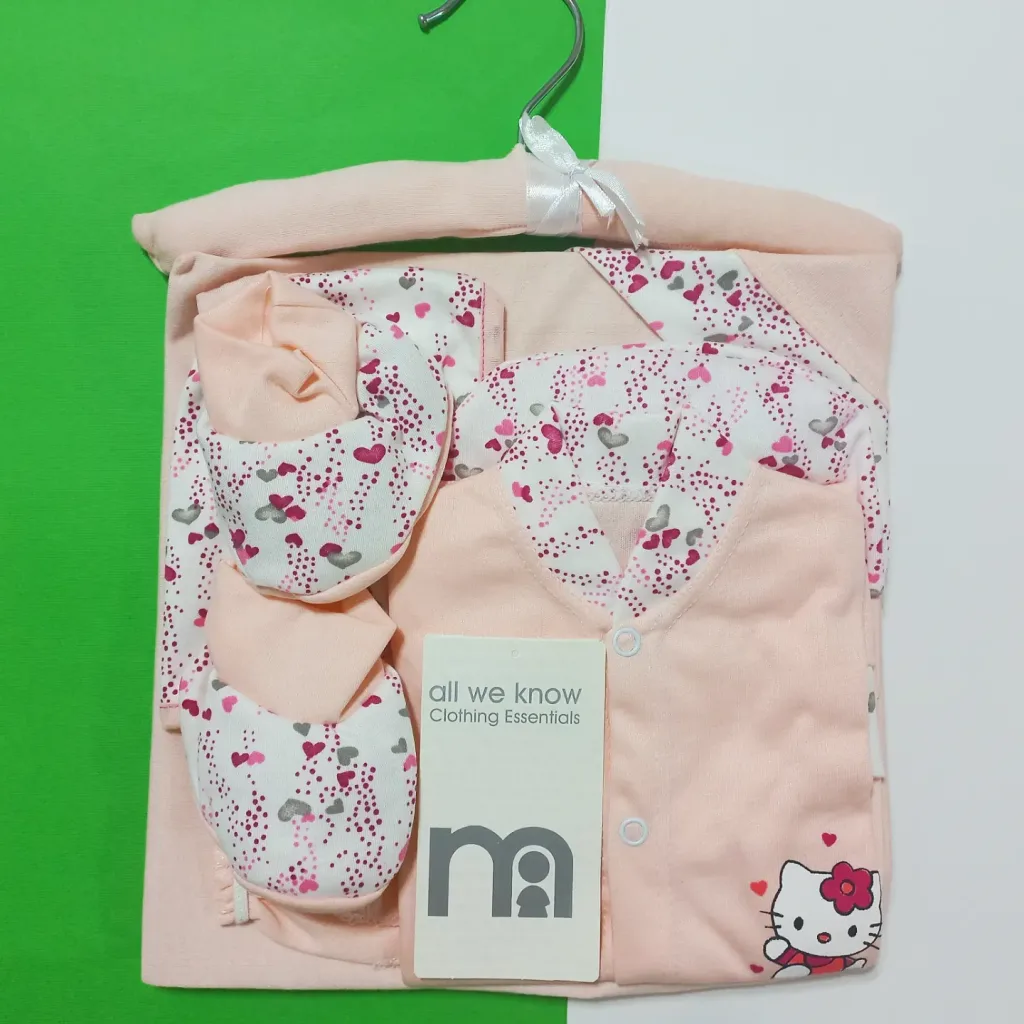 ست 7 تکه بیمارستانی mothercare صورتی