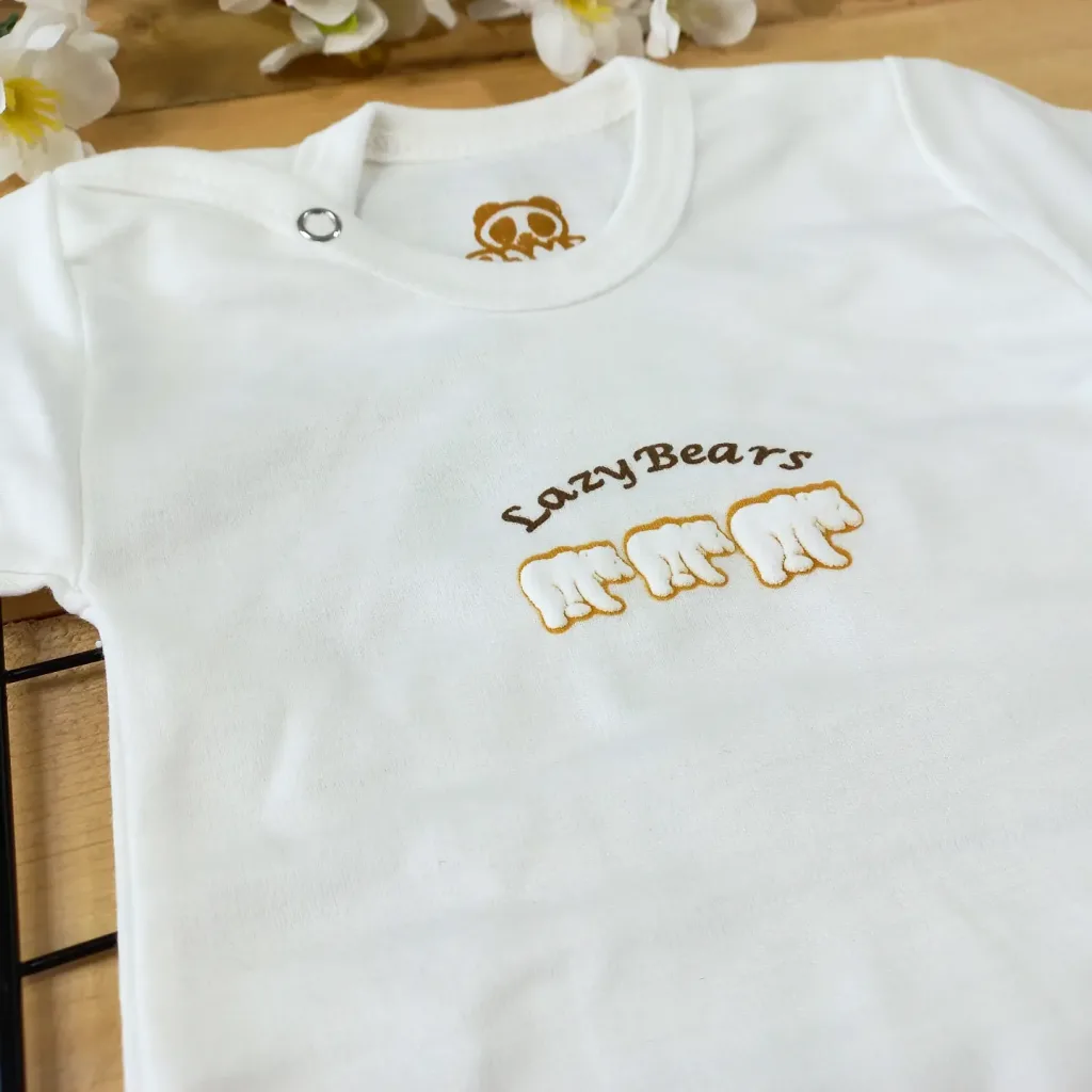 بادی آستین کوتاه خرس قطبی سایز 0 تا 3 کد 2697 - زیردکمه 1
