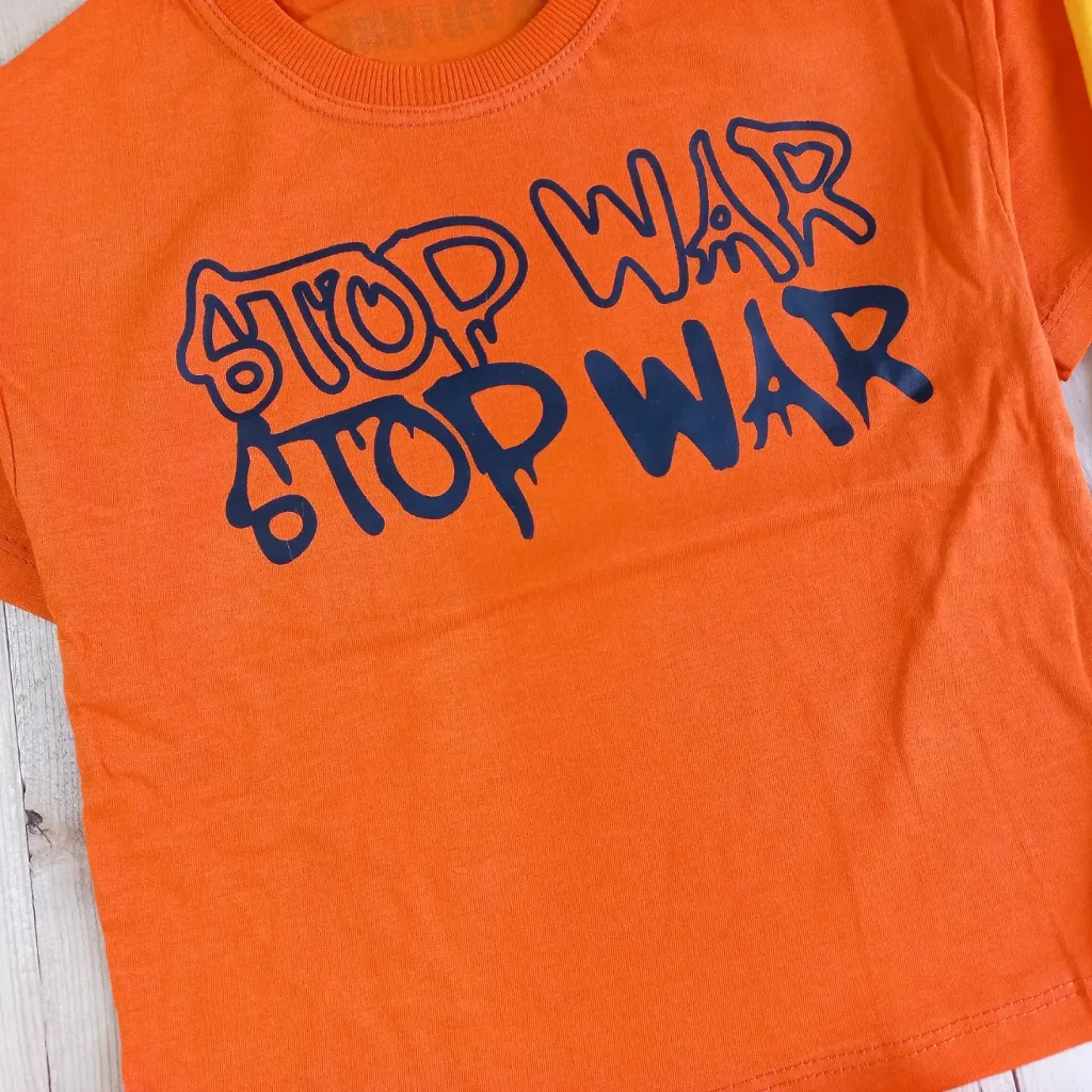 تیشرت شلوارک اردک stop war کد 3224 2