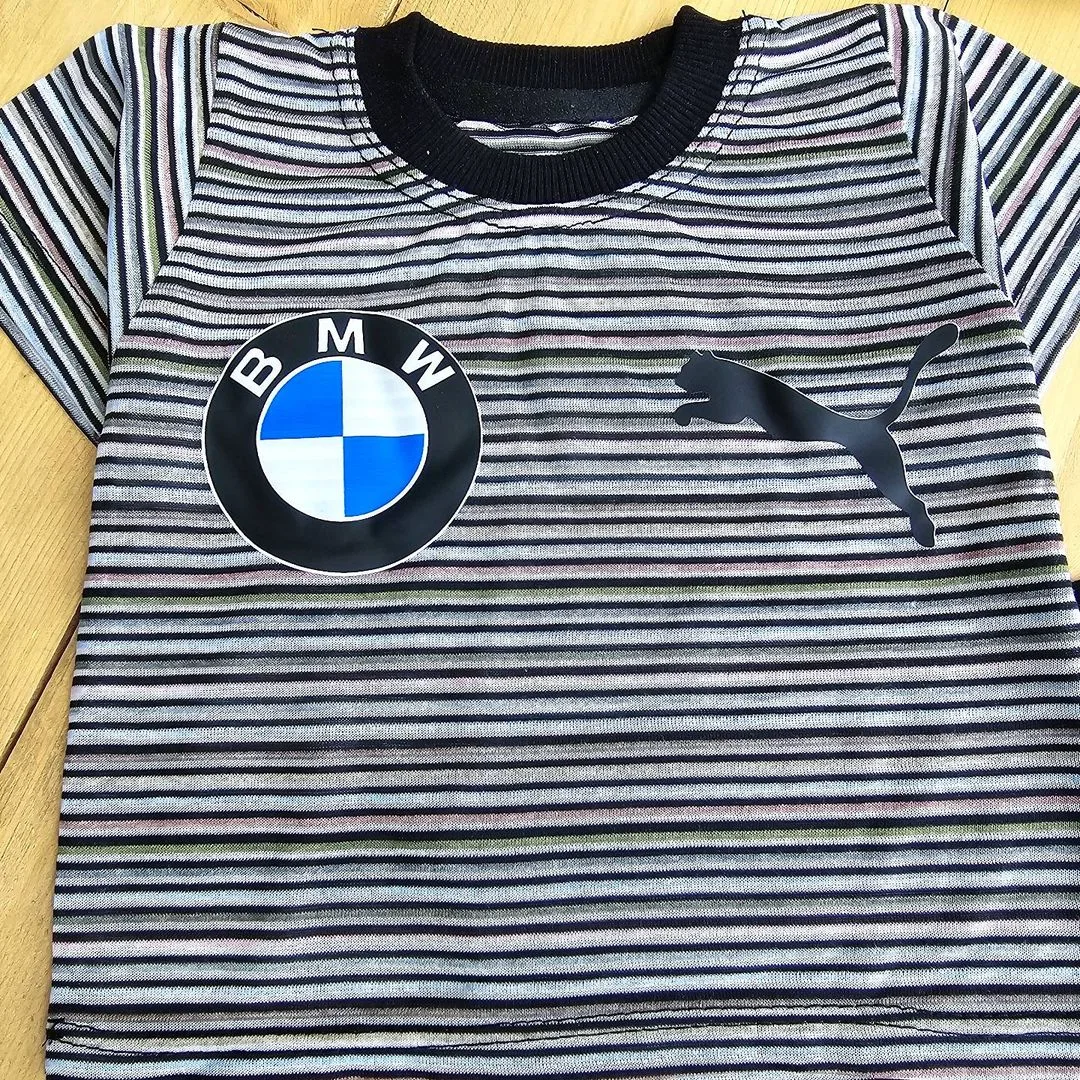 تیشرت شلوارک راه راه BMW کد 3315 1