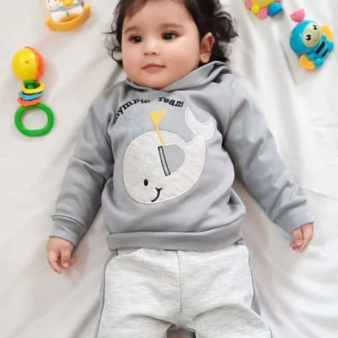 هودی شلوار طرح نهنگ کد 3430 4