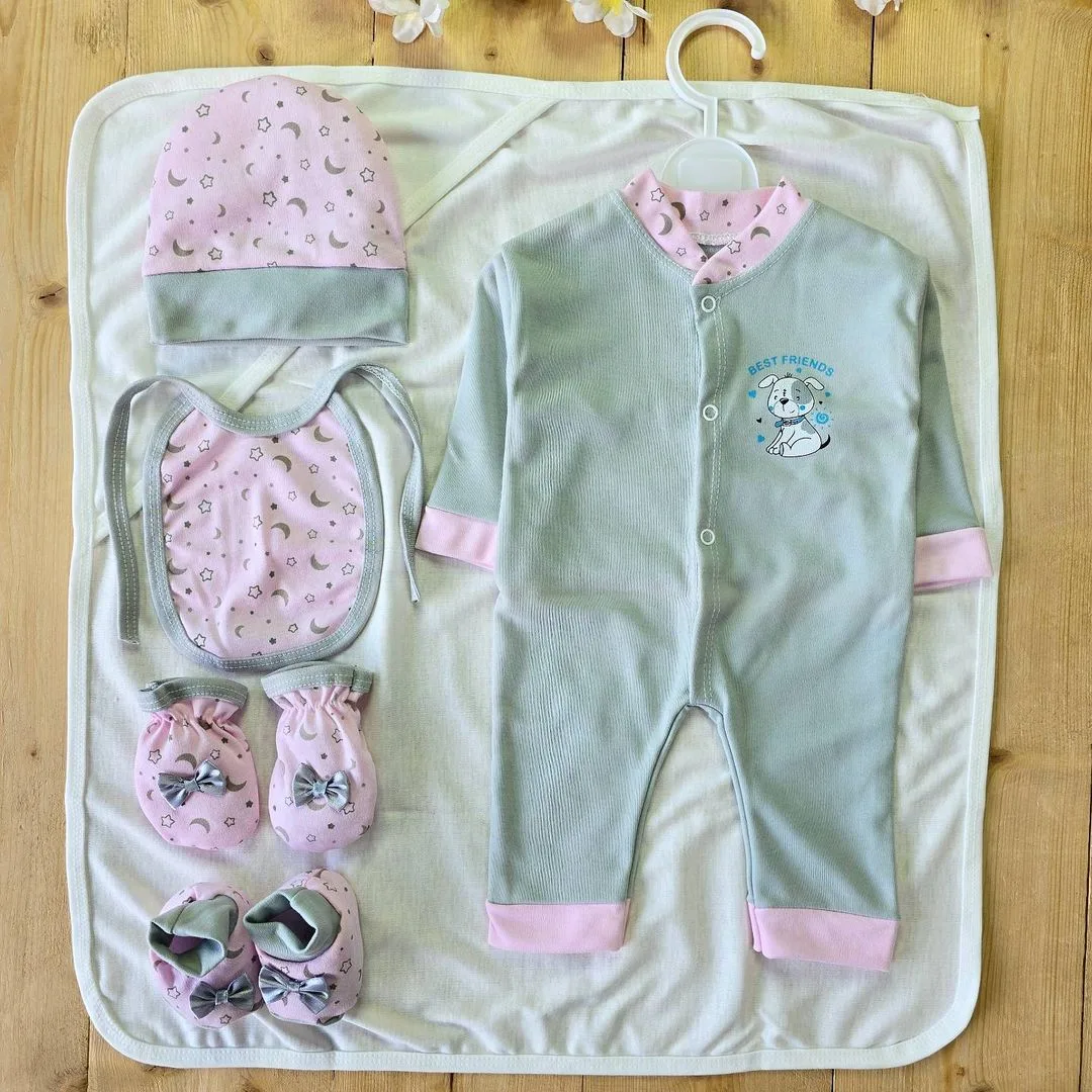 ست 7 تکه بیمارستانی رنگی فیل و هاپو کد 3506 3