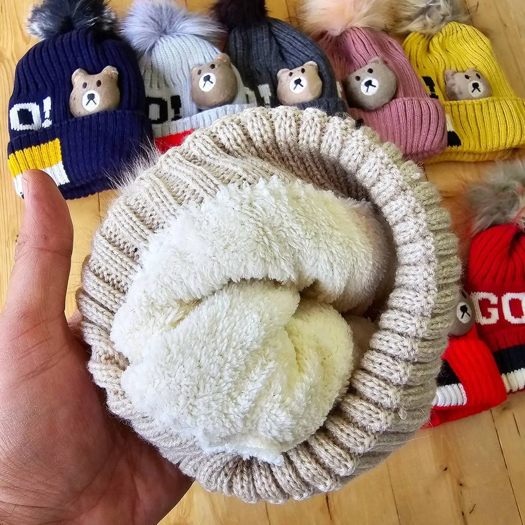 کلاه بافت عروسکی طرح GO کد 2558 1