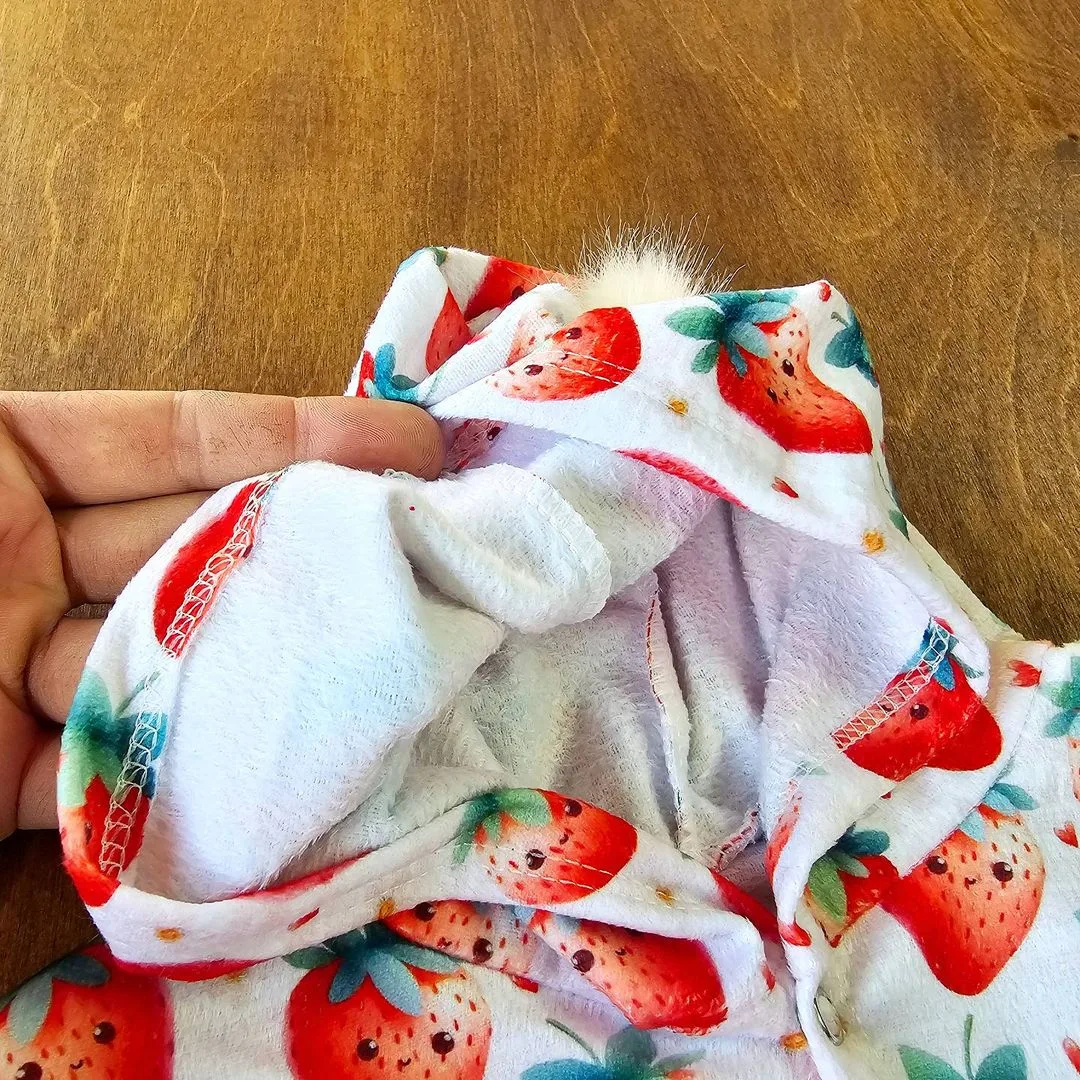 سرهمی مخمل روباه ببعی توت فرنگی کد 2671 2