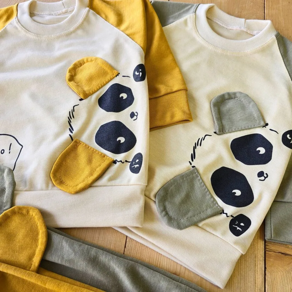 بلوز شلوار پاندای گوش دار کد 3633 1