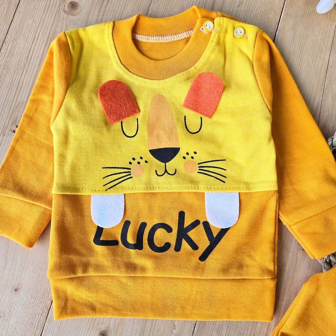 بلوز شلوار پنبه شیر Lucky کد 3644 1