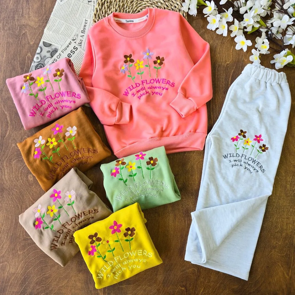 بلوز شلوار فلاور کد 3827