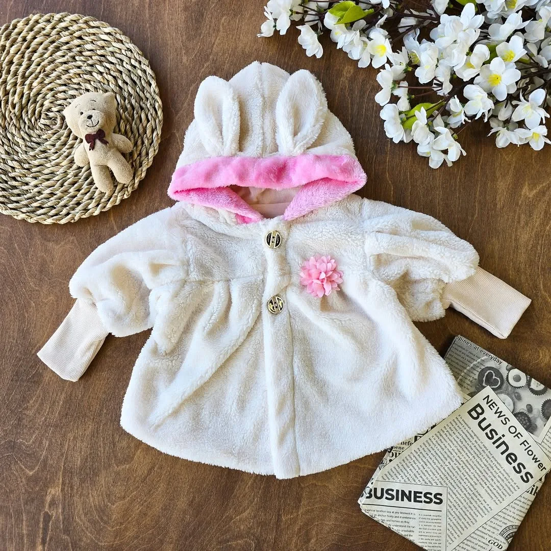 شنل پولیشی کلاهدار صورتی کد 3947
