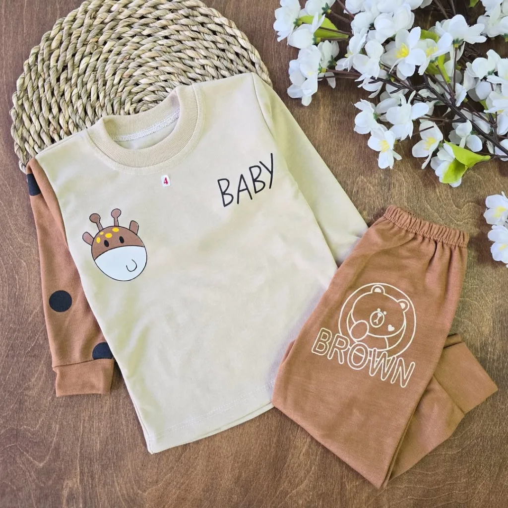 بلوز شلوار زرافه baby کد 3973