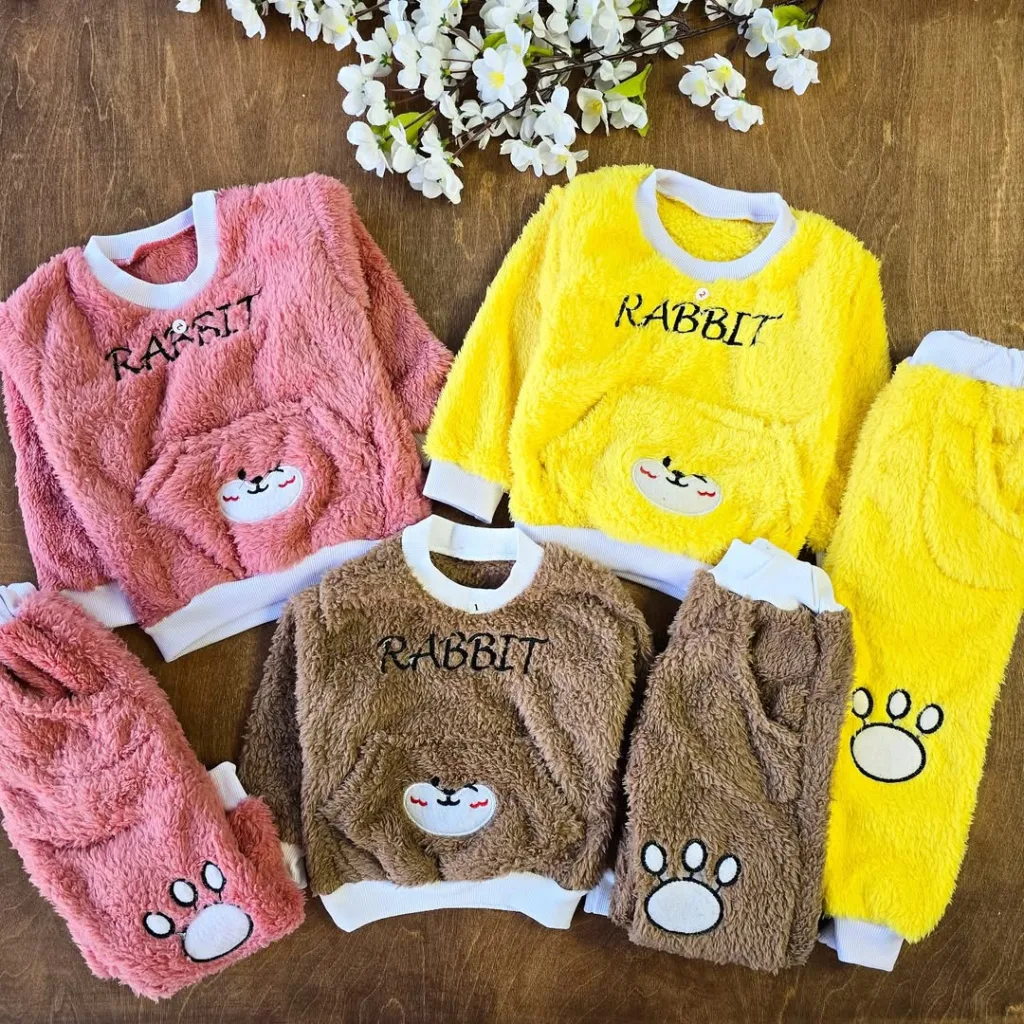 بلوز شلوار پولیشی Rabbit کد 3988