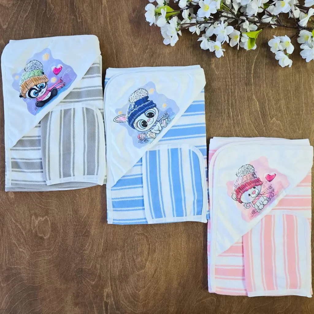 حوله و لیف راه راه سایز 70 کد 3979