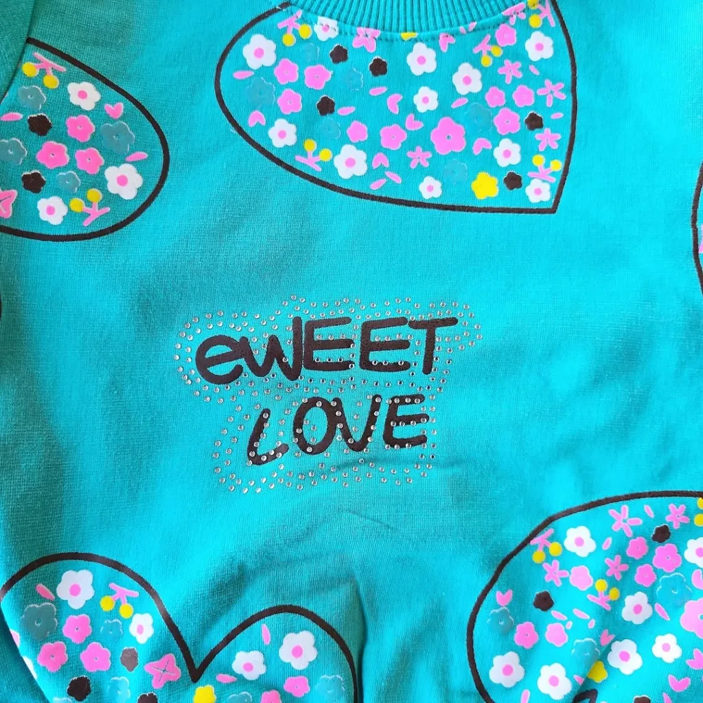 بلوز شلوار قلب sweet love سایز 35،40 کد 4092