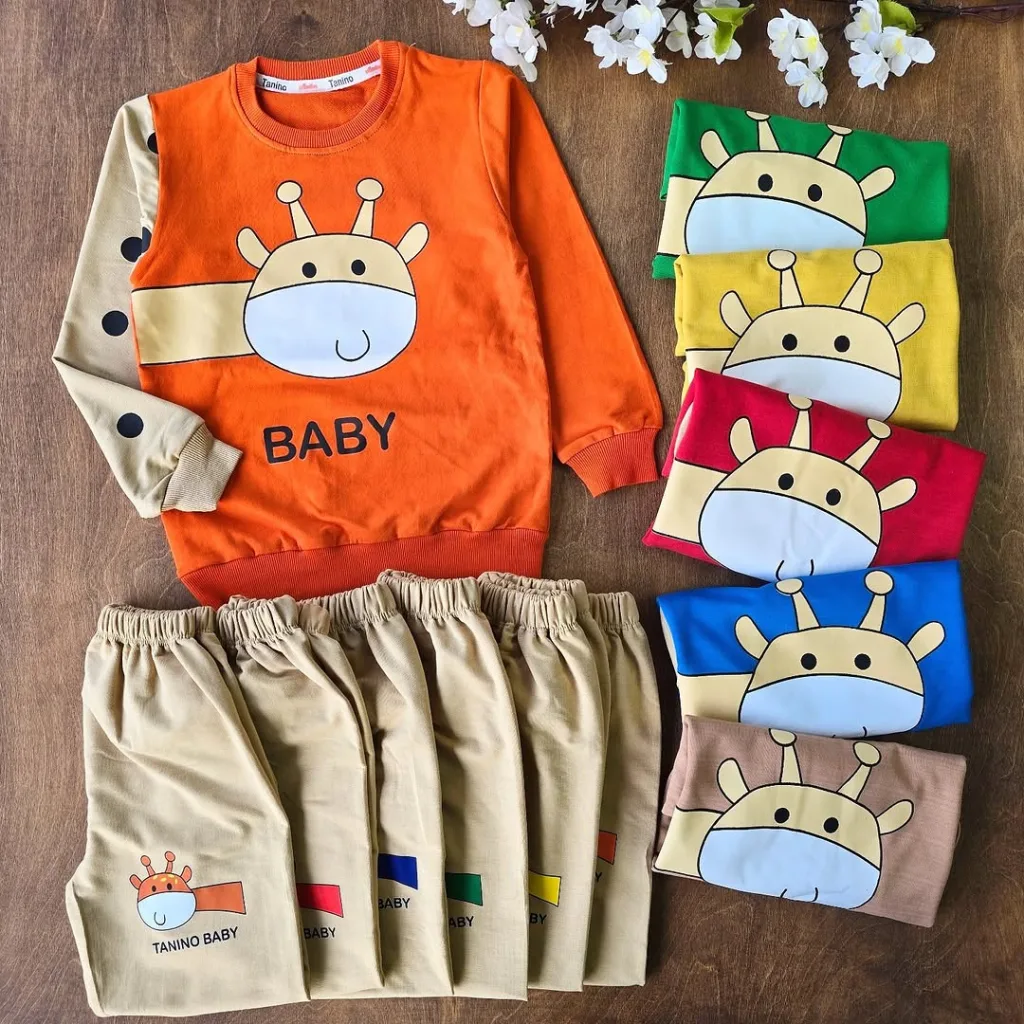 بلوز شلوار زرافه baby سایز 45،50 کد 4104