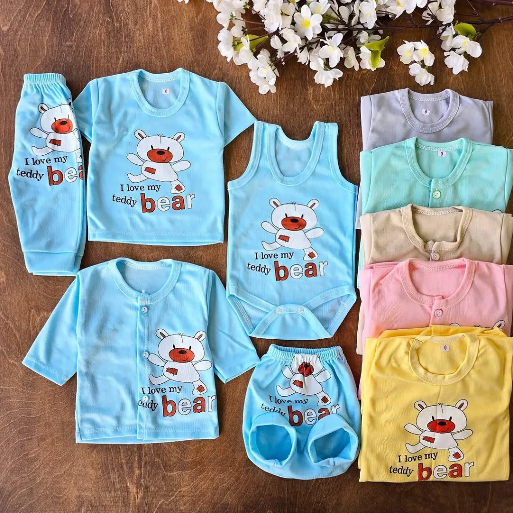 ست 5 تکه نوزادی خرس تدی bear کد 2421