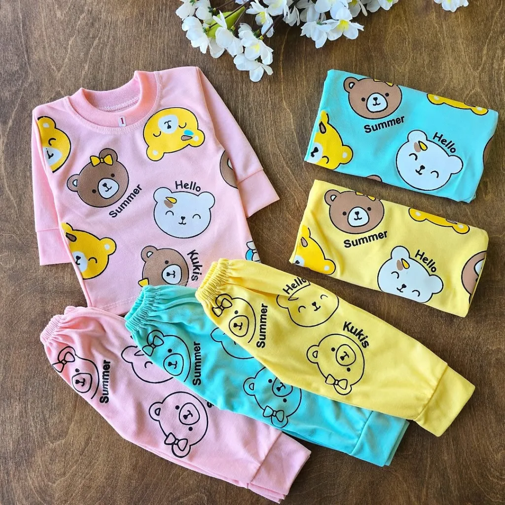 بلوز شلوار کله خرس summer سایز 1 تا 3 کد 4134