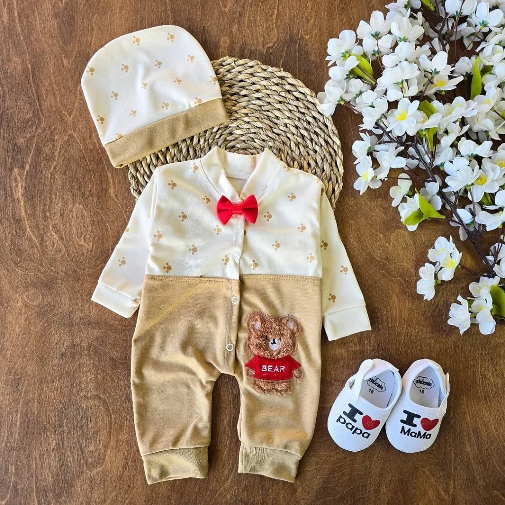 سرهمی نخی خرس گلدوزی کد 3997