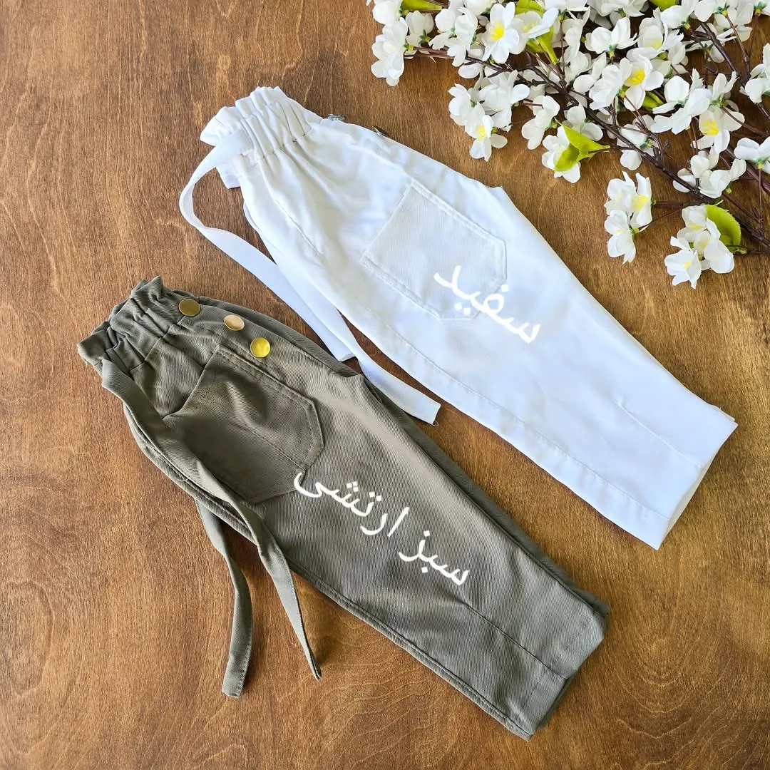 شلوار کتان مام فیت سایز 45 تا 55 کد 3104-1