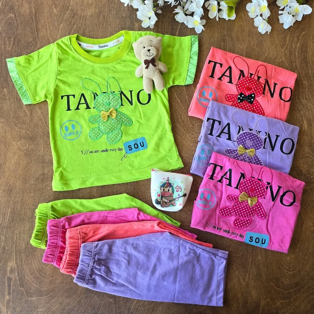 تیشرت شلوارک خرگوش پاپیونی Tanino کد 4213