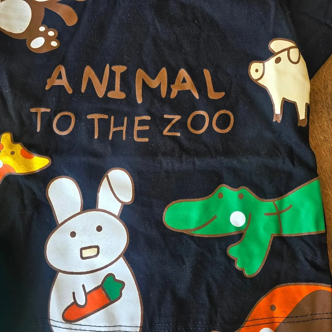 تیشرت شلوارک حیوانات Animal to the zoo کد 4215