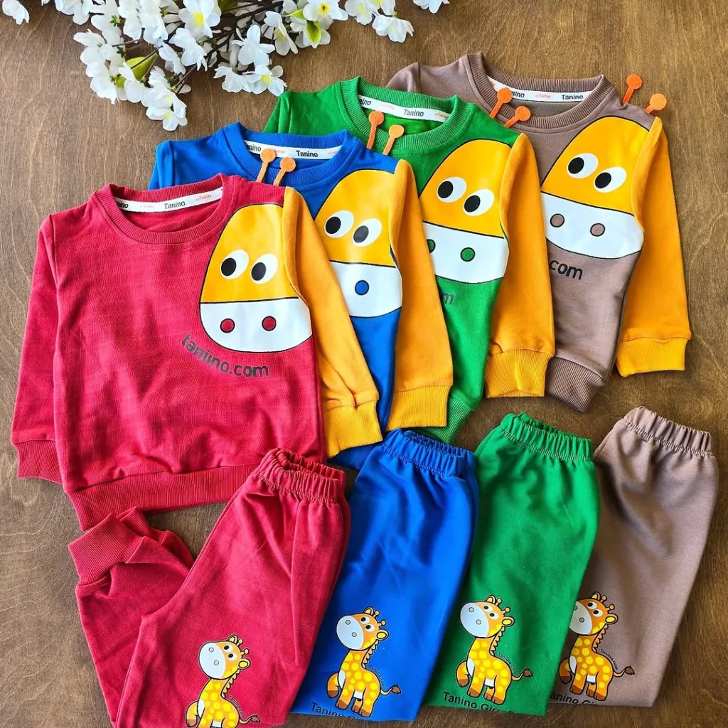 بلوز شلوار زرافه شاخ دار سایز 35 تا 45 کد 4218