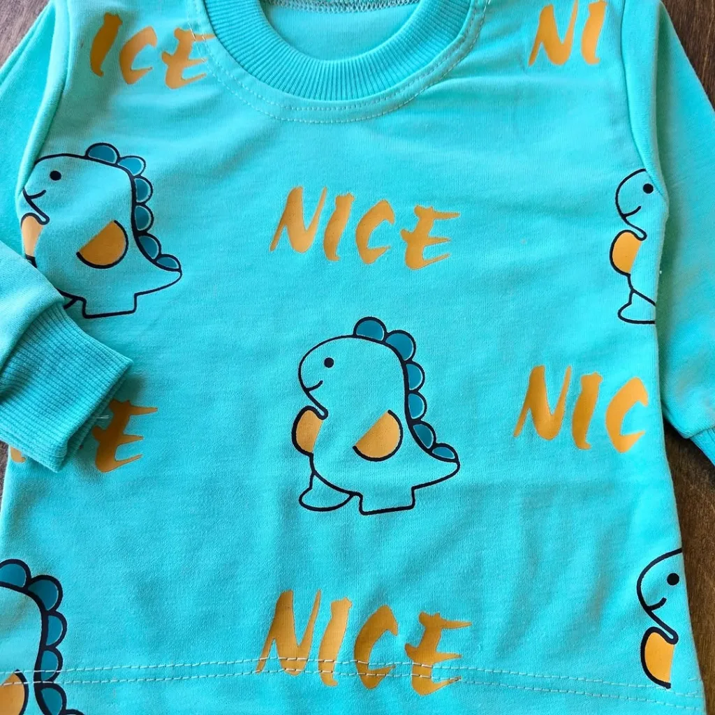 بلوز شلوار نخی دایناسور nice کد 4288