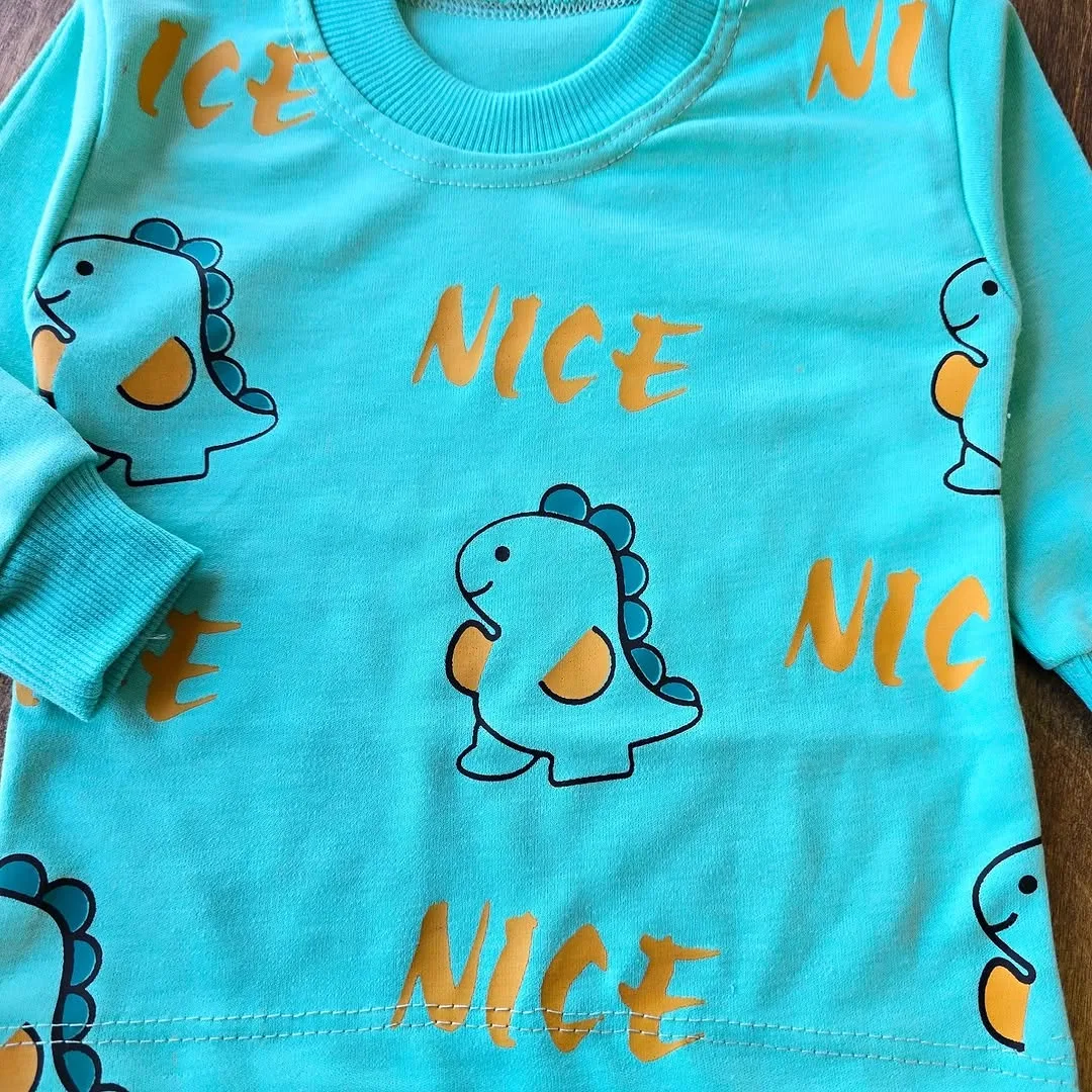 بلوز شلوار نخی دایناسور nice کد 4288