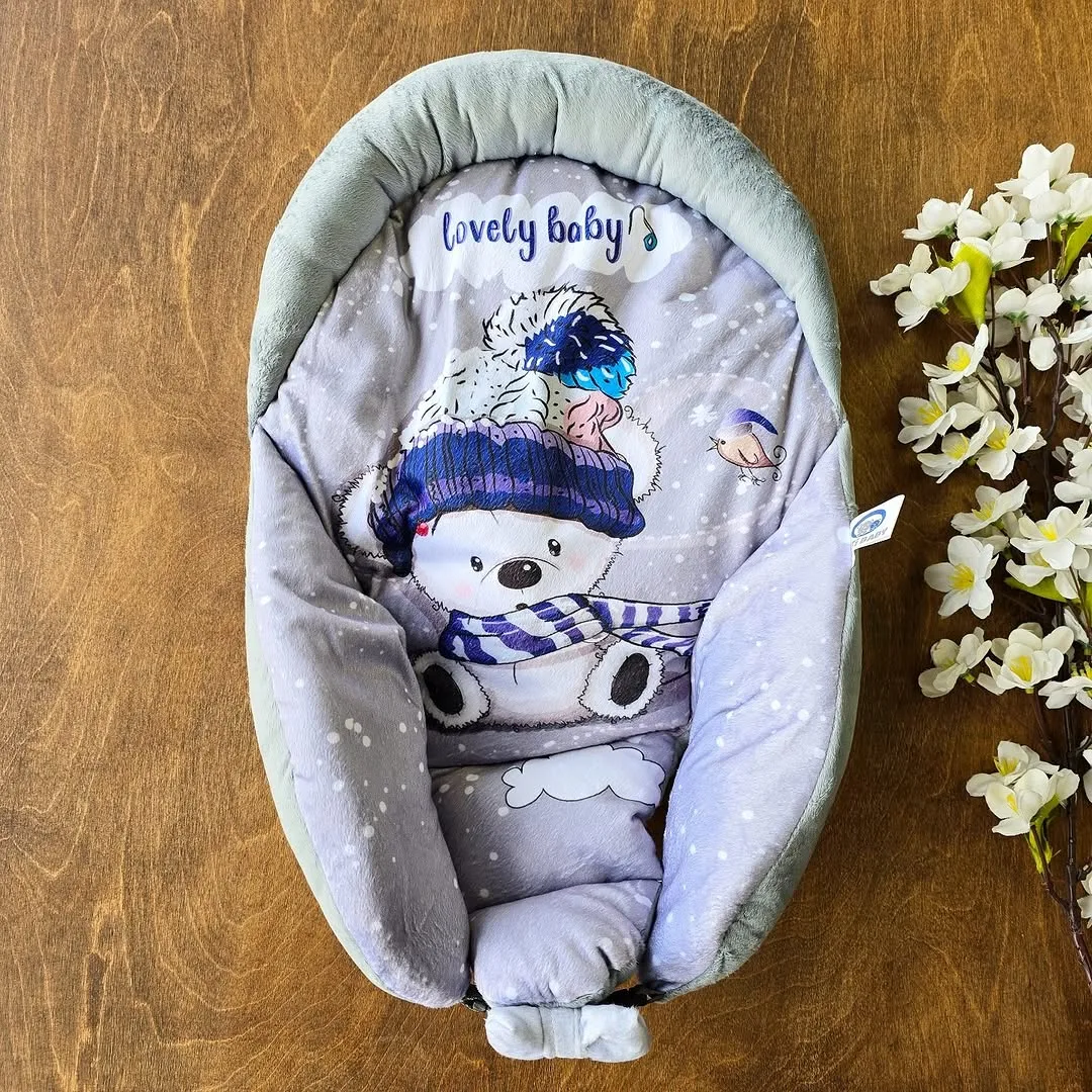 قنداق سوئیسی مخمل (آغوشی نوزاد) کد 4295