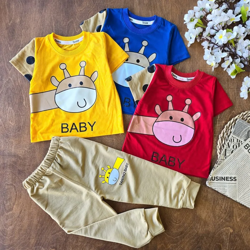 تیشرت شلوار زرافه baby سایز 35،40 کد 4323