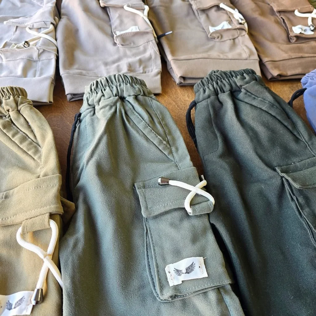 شلوارک کتان بندی سایز 55 تا 65 کد 4223-1