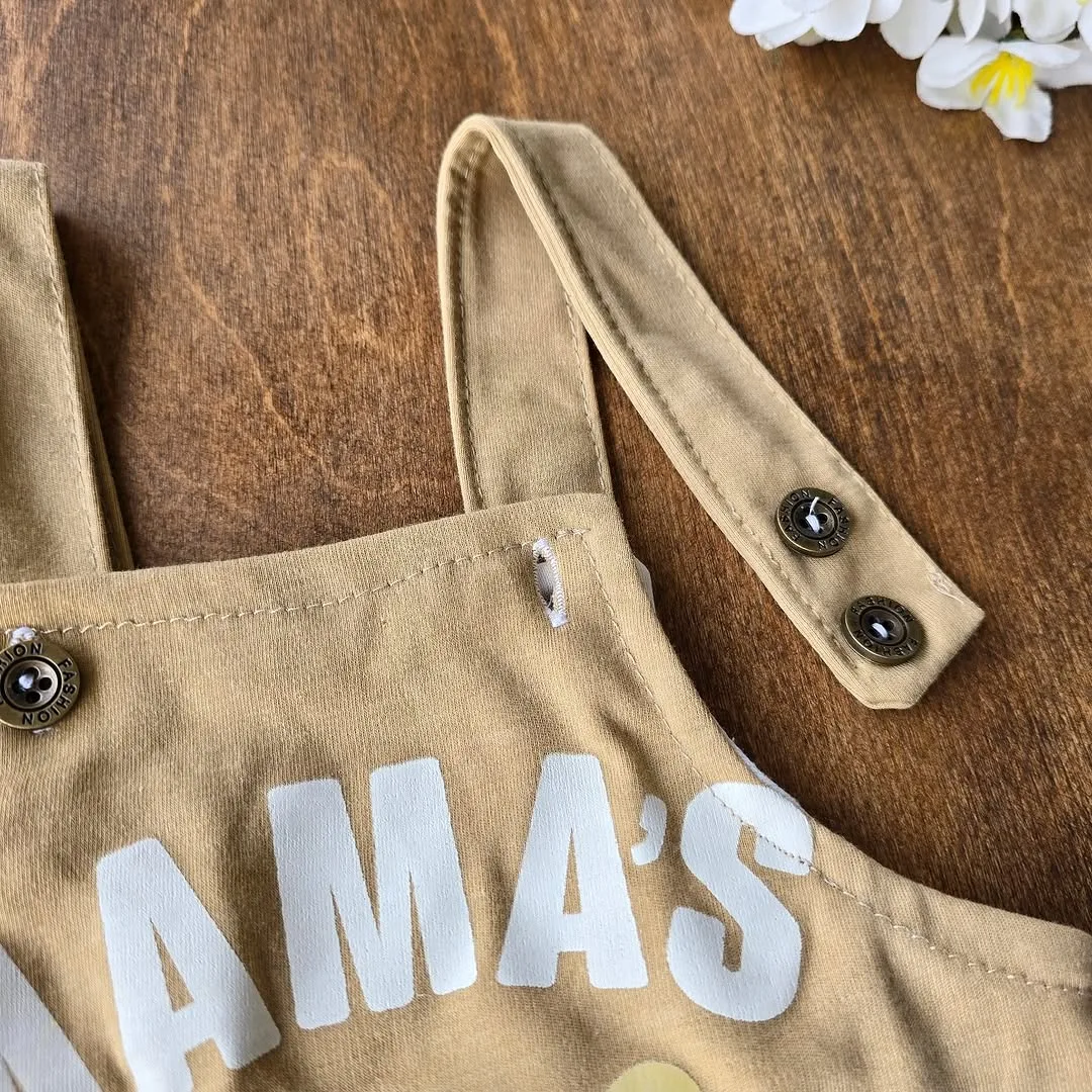 پیشبندی خرس mama's little man کد 4255