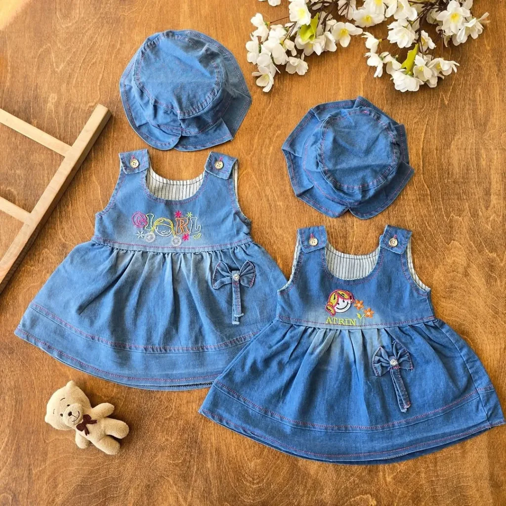 سارافون و کلاه لی گلدوزی کد 4087