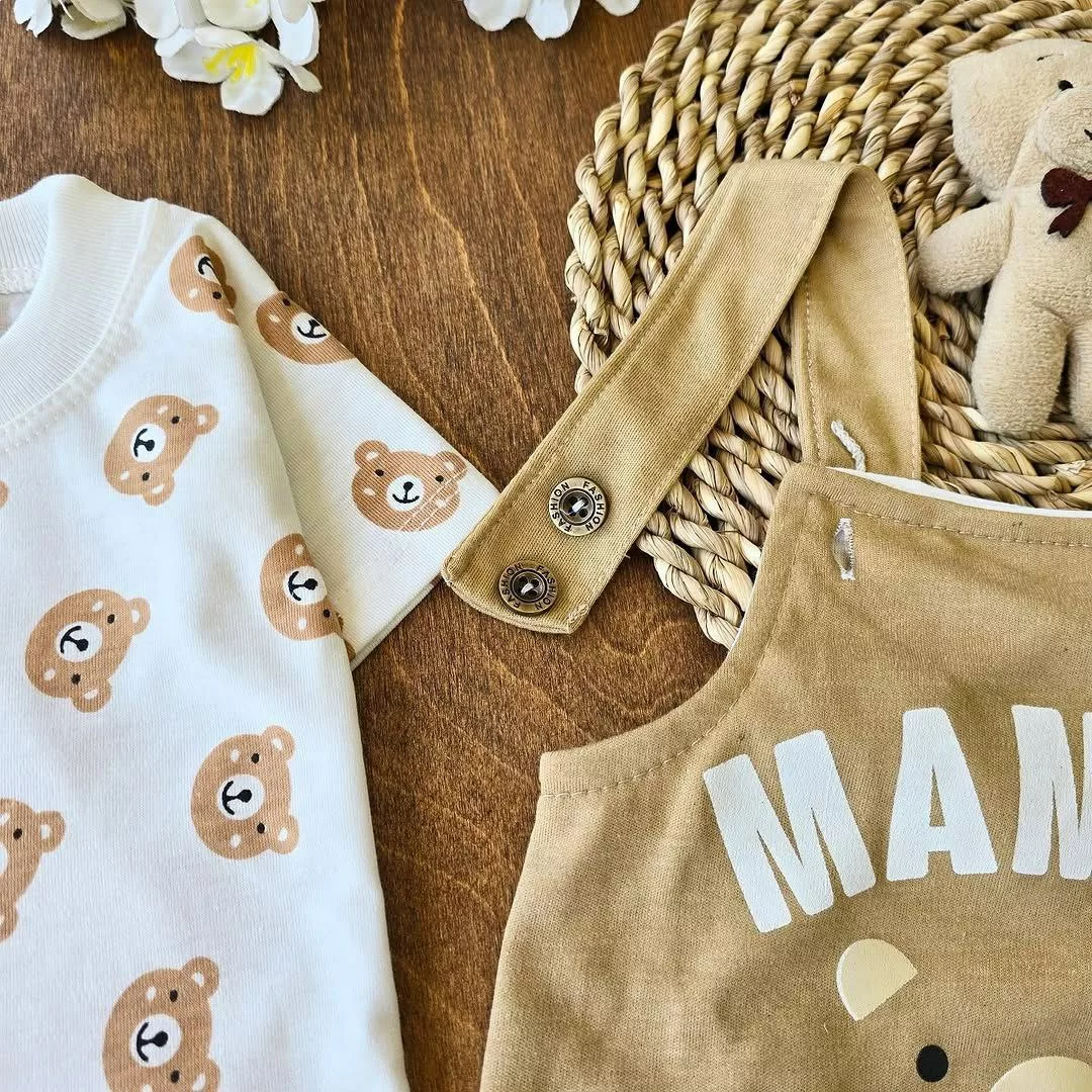 رامپر پیشبندی mama's little man کد ۴۶۷۶