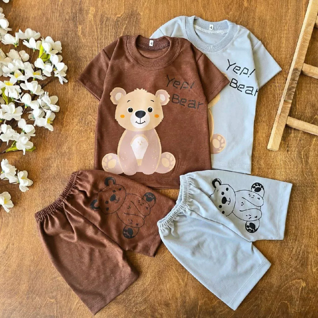 تیشرت شلوارک خرس Yep Bear سایز ۴ تا ۶ کد ۴۶۶۱