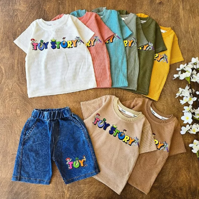 تیشرت شلوارک لی بیسکویتی طرح Toy Story کد 4612
