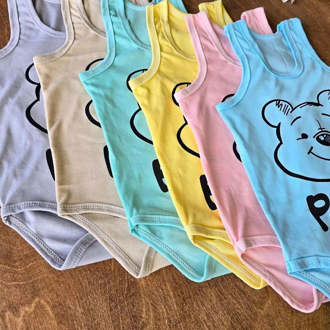 بادی رکابی خرس pooh سایز ۵،۶ کد ۴۶۲۹