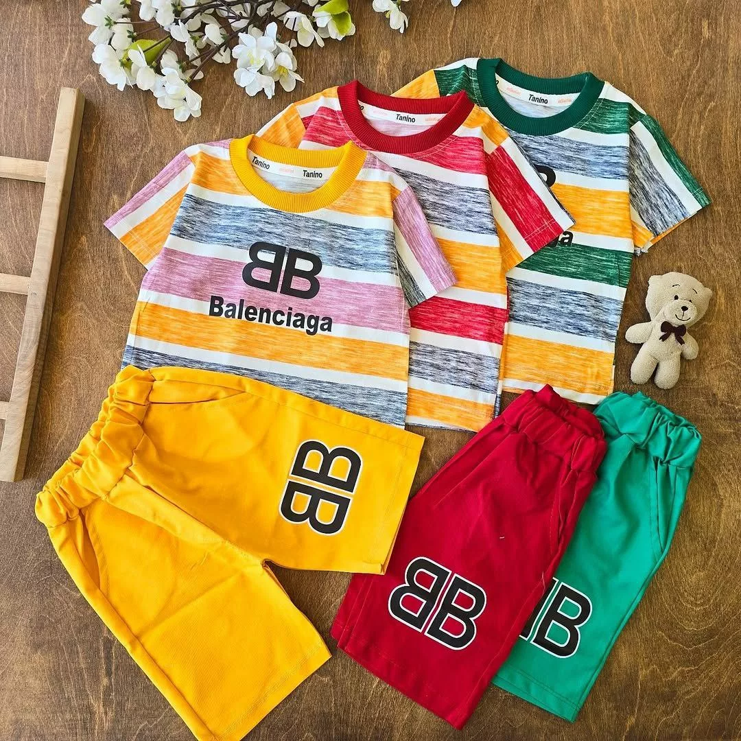 تیشرت پنبه شلوارک کتان