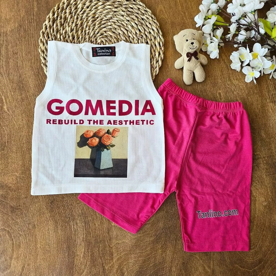 تاپ شلوارک بیسکویتی gomedia کد ۴۷۹۴