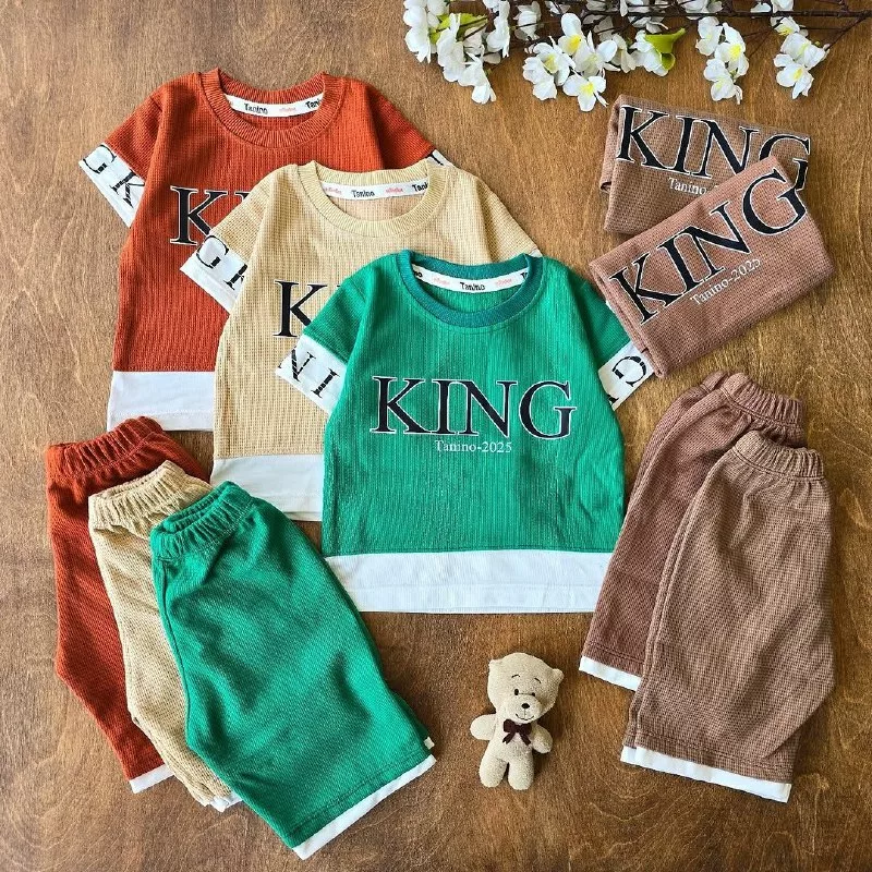 تیشرت شلوارک بیسکویتی کینگ king کد 4760