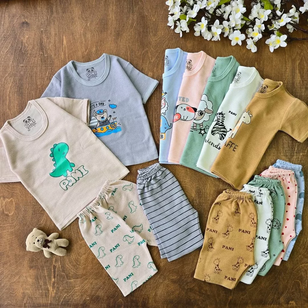 تیشرت شلوارک بیسکویتی سایز 2 تا 5 کد 4710