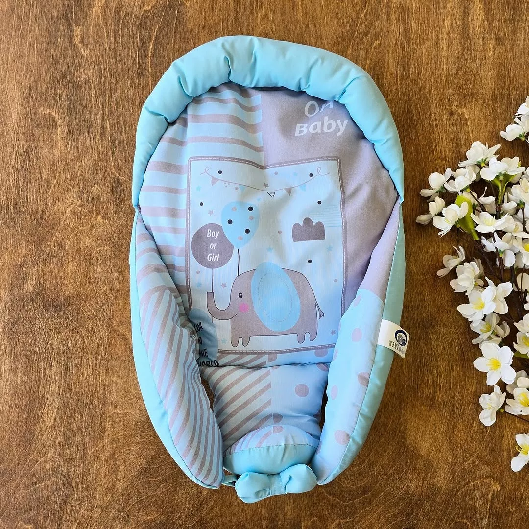 قنداق سوئیسی آبی – آغوشی نوزاد کد 3725