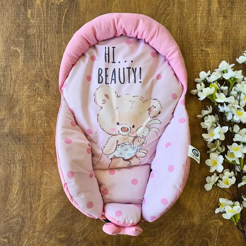قنداق سوئیسی صورتی – آغوشی نوزاد کد 3726