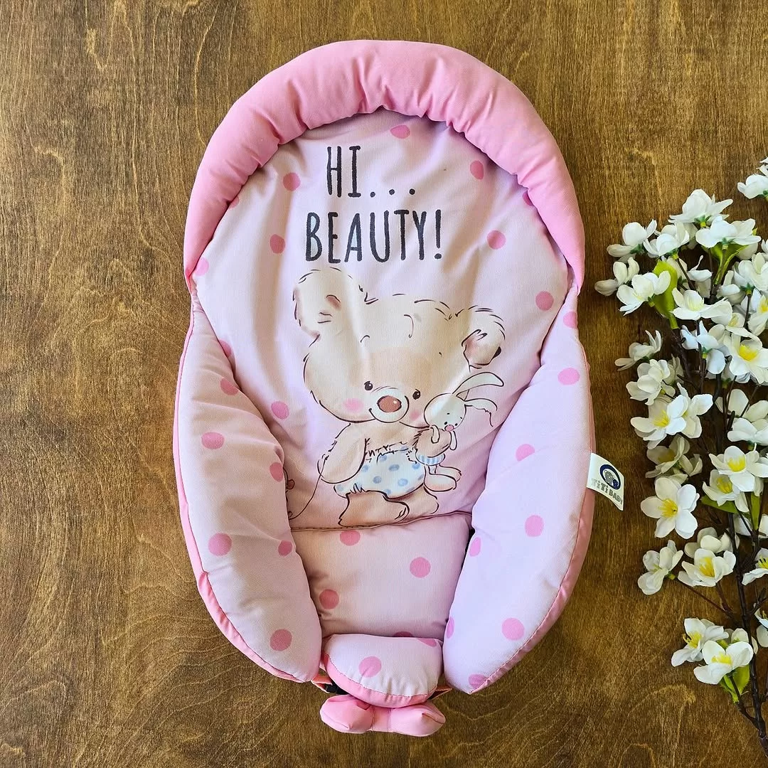 قنداق سوئیسی صورتی - آغوشی نوزاد کد 3726