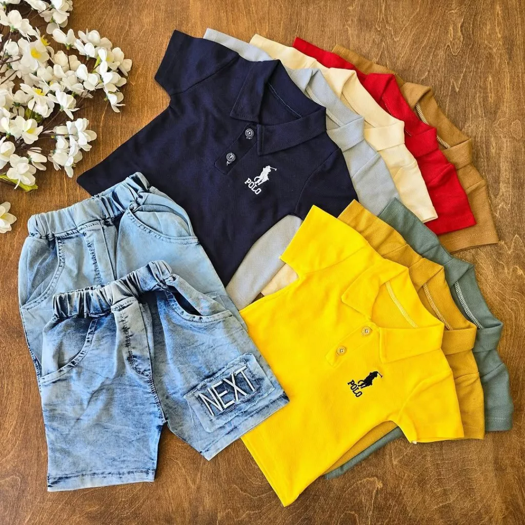 تیشرت شلوارک لی جودون polo سایز ۳۵،۴۰ کد ۴۶۸۲