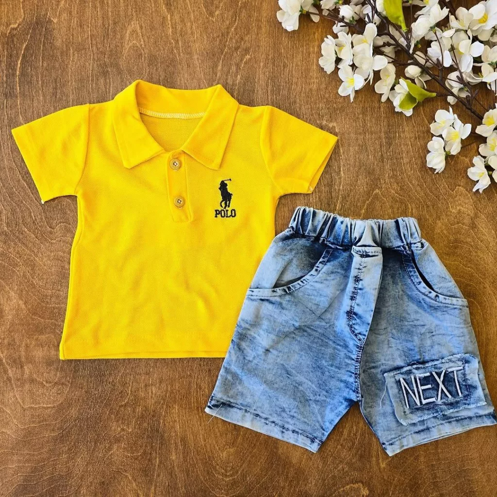 تیشرت شلوارک لی جودون polo سایز ۳۵،۴۰ کد ۴۶۸۲