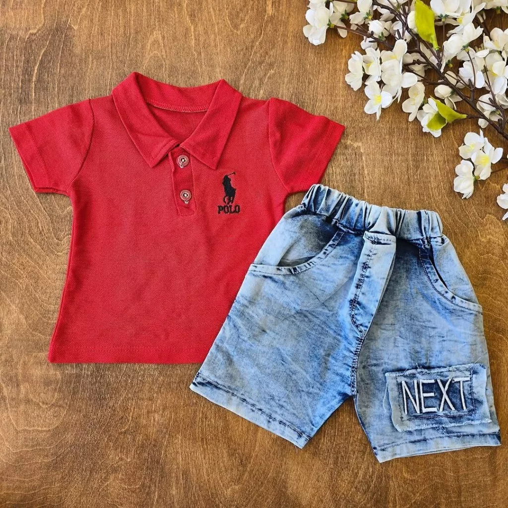 تیشرت شلوارک لی جودون polo سایز ۳۵،۴۰ کد ۴۶۸۲