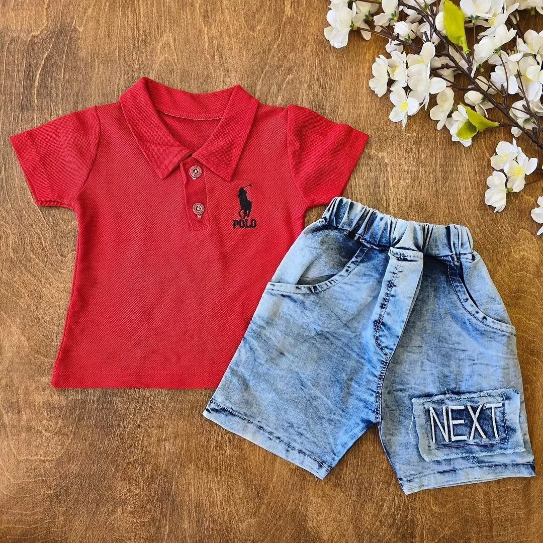 تیشرت شلوارک لی جودون polo سایز ۳۵،۴۰ کد ۴۶۸۲